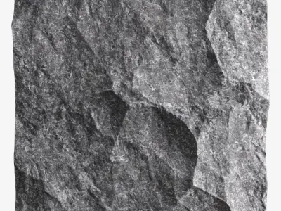 246-RockPanel piece of rock 3D model