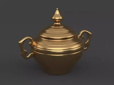 Golden Vase Free 3D model purchase