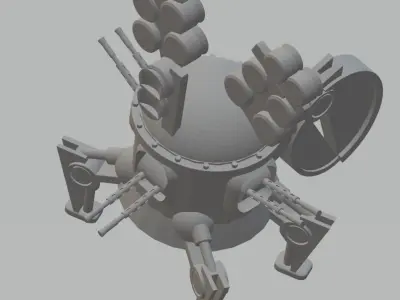 The Free Heathen Workshop present The CT-80z Battle Bots Free 3D print model
