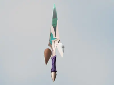 League of Legends - Star Guardian Akali - Weapons and gems 3D print model