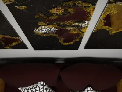 Mirror map of the world in the interior 3D model