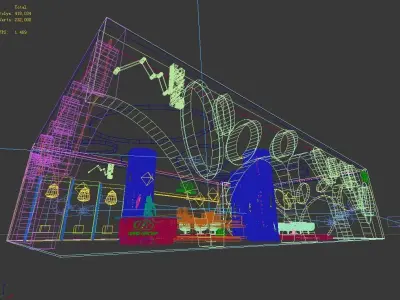 Exhibition - Area - 21X12-3DMAX2011-02 3D model