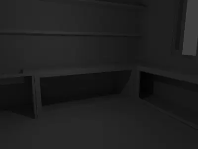 house with interior and exterior 3D model