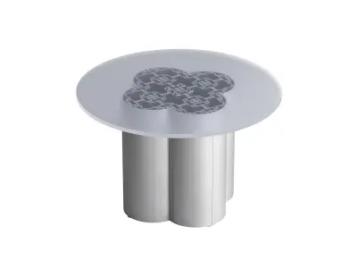 Modular Aluminum Profile Table 3D model