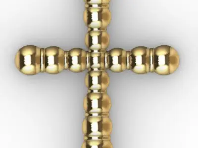 CROSS PENDANT 4 PCS 3D print model