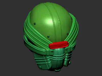 helmet high poly sculpt 3d printable  3D model 59