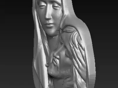 Jesus Christ and Maria Single 3D print model