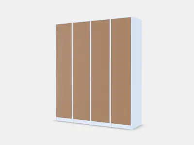 PAX - REINSVOLL Wardrobe combination 1 Low-poly 3D model