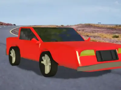 Low Poly Default Car Low-poly 3D model