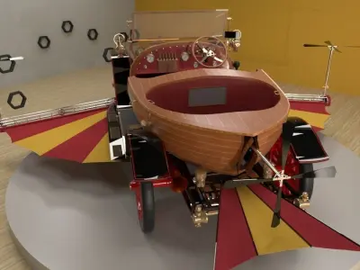 Chitty Chitty Bang Bang car 3D model