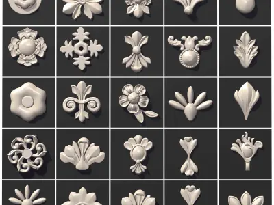 ARCHITECTURAL KITBASH- 600 3d model MEGA Pack  Low-poly 3D model