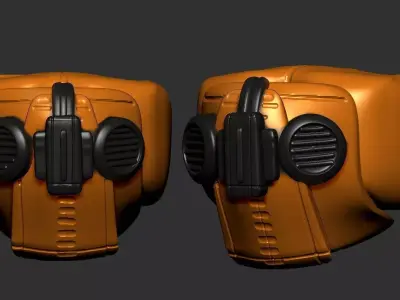 helmet high poly sculpt 3d printable ver 7 3D model 3D model 12