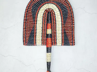 African Handwoven Fan 21 3D model