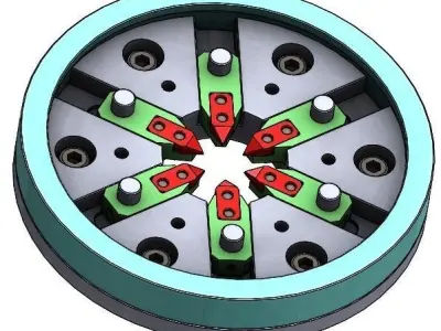 d50nma01 pipe Necking mechanism for CNC machining metal part 3D print model