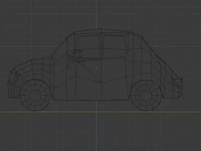 low-poly car Low-poly 3D model purchase