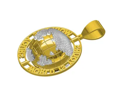 World is yours pendant 3D print model