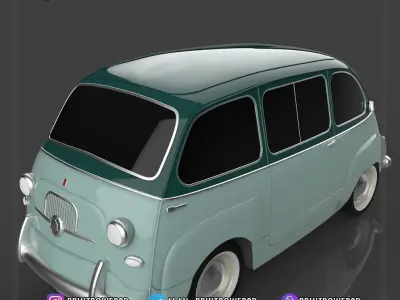 Fiat Multipla 1955-1969 3D print model