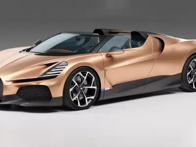 Bugatti Mistral 2024 3D model Low-poly 3D model