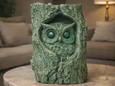 Noctyra Hollow Owl 3D print model
