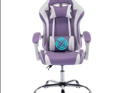 Gaming Chair Ergonomic Office Chair with High Backrest Low-poly 3D model