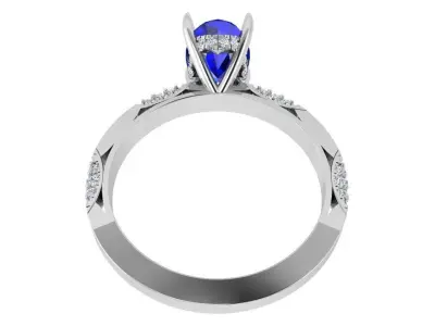 Oval Cut Ring 4207 Free 3D print model