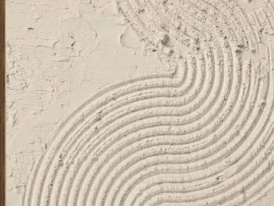 Plaster Two Photo Frame 453 Low-poly 3D model