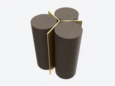 Side Table Baker Cylinder 3D model