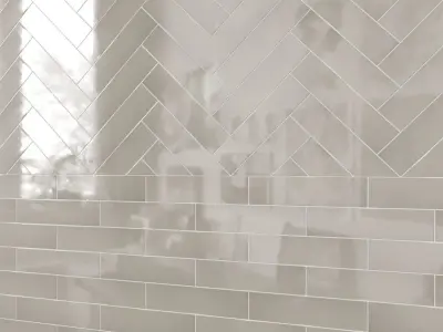 Hudson 3 x 12 Ceramic Subway Tile 3D model