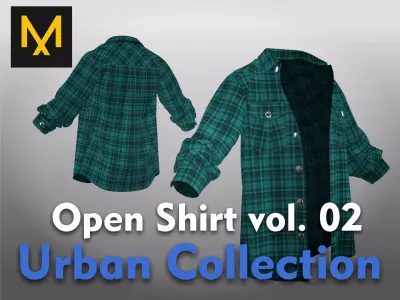 Open Shirt vol 02 Urban Collection 3D model