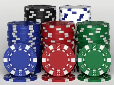 Casino chips 3D model