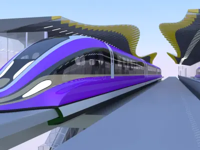 Maglev station 2024 3D model