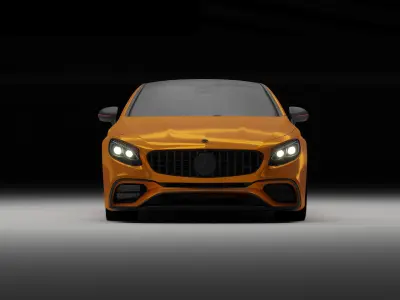  Mercedes-Benz car  Low-poly 3D model