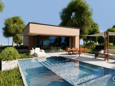 2026 Modern Modular House 5 for Blender Eevee and Cycles 3D model