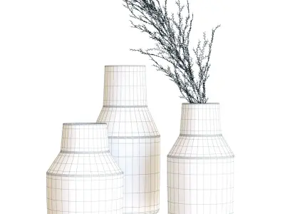 Crate and Barrel Lemont Vases 3D model