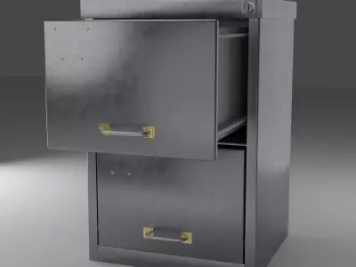 Iron Filling Cabinet 3D model