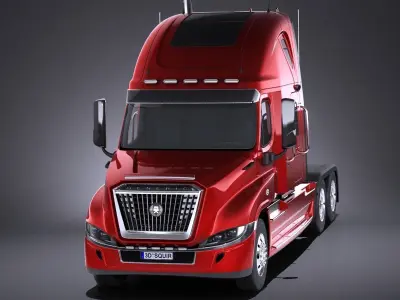 Generic USA Semi Truck 2017 3D model