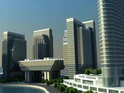Sowwah Square - Abu Dhabi 3D model