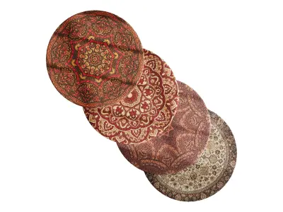 round carpet 23 3D model