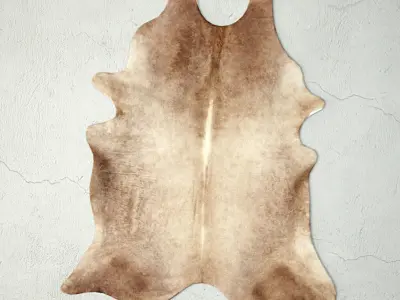 Rugs 9 cowhide rug 3D model
