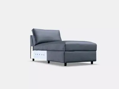 VIMLE Cover for chaise longue section 2 Low-poly 3D model