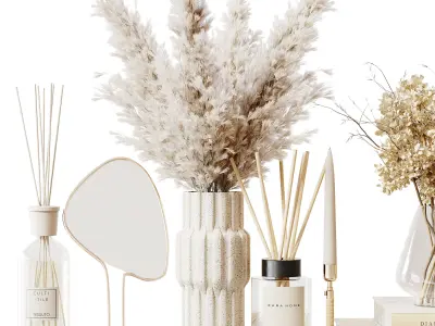 Decorative Set 251 Low-poly 3D model