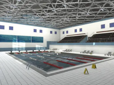 Swimming Pool Low-poly 3D model buy