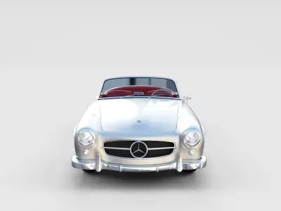 Mercedes 190SL with Interior rev 3D model