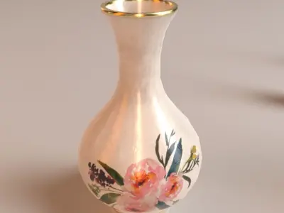 PBR Vintage Decor Vases Low-poly 3D model