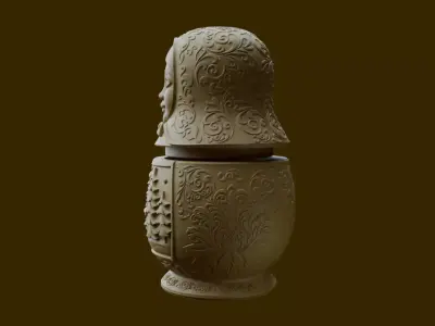 Matryoshka box 3D print model