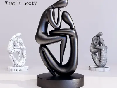 figurines 4 in 1 3D model