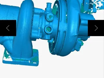 Borgwarner Turbo 3d scan 3D model