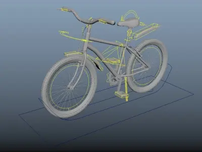 Bicycle Rig Low-poly 3D model