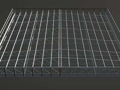 Roof structure 3D model