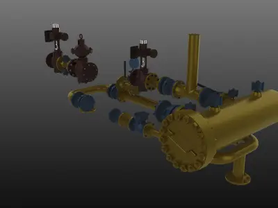  Gas station 3D model